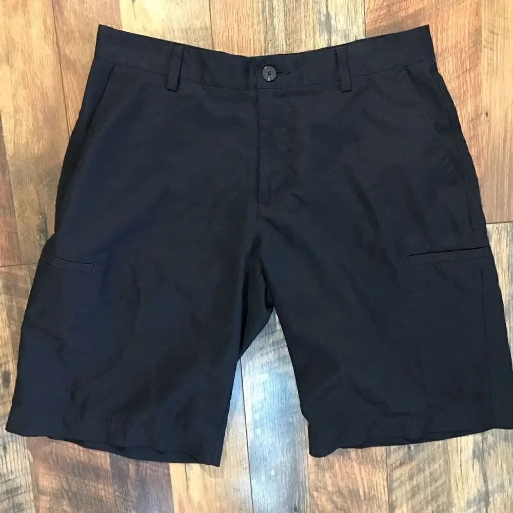 Adidas men’s golf shorts black size 32 flat front athletic hiking